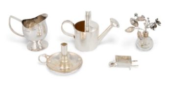 By Sarah Jones, a collection of modern silver items, London 1976, 1977, 1981, 1984 and 1990,