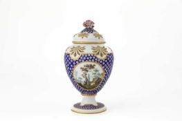 A SEVRES POT-POURRI 'POMPADOUR' VASE AND COVER DATE CODE FOR 1764 the ovoid vase and cover pierced