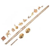 A COLLECTION OF GEM-SET AND GOLD JEWELLERY