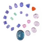 † A GROUP OF 22 OF LOOSE GEMSTONES