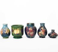 William John Moorcroft for Moorcroft Pottery, A Finch's vase, circa 1990