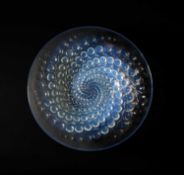 René Lalique (1860-1945) A Volutes glass plate, designed in 1934