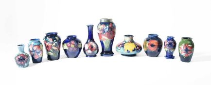 Walter Moorcroft (1917-2002) for Moorcroft Pottery, A Flambe Leaf and Berry vase