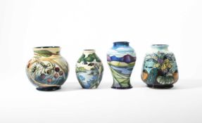 Rachel Bishop for Moorcroft, An Islay vase, 1998