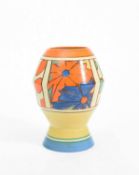 Clarice Cliff (1899-1972) An Umbrellas and Rain pattern vase