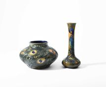 Rachel Bishop for Moorcroft Pottery, A Phoenix Bird vase, 1996