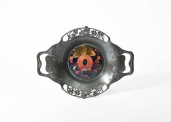 William Moorcroft (1872-1945) for Liberty and Co. A Tudric pewter handled dish, circa 1925
