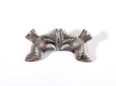 Georg Jensen A silver Lovebirds brooch