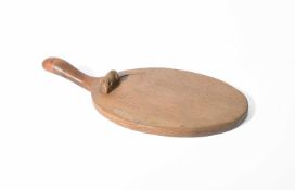 Robert Thompson of Kilburn (1876-1955) A Mouseman cheese board