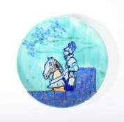 Clarice Cliff (1899-1972) A Inspiration Knight pattern charger