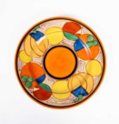 Clarice Cliff (1899-1972) A Melon pattern Fantasque plate