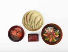 William Moorcroft (1872-1945) for Moorcroft Pottery, A Waving Corn pedestal bowl