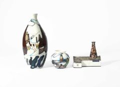 Paul Hilditch for Moorcroft, A Chimneys in the Snow vase, 2014