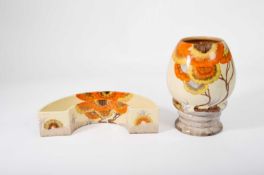 Clarice Cliff (1899-1972) A Rhodanthe pattern vase