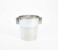 Luc Lanel (1893-1965) for Christofle; An Art Deco Undulation champagne cooler, designed in 1933