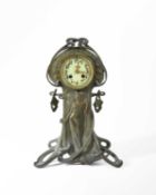 Ansonia Clock Company, An Art Nouveau Ophelia mantel clock, circa 1900