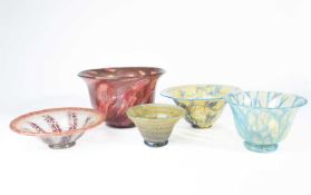 Karl Wiedemann (1905-1992) for WMF; A large Art Deco glass bowl, circa 1930