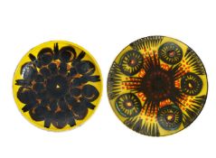 Poole Pottery A large early Delphis charger, circa 1960