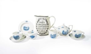 Reginald John 'Rex' Whistler (1905-1944) for Wedgwood A Cloverlly tea set, circa 1935