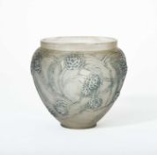 René Lalique (1860-1945) A Néfliers glass vase, designed in 1923