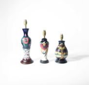 Sian Leeper for Moorcroft Pottery; A Western Isles lamp