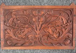 Aesthetic Movement, A decorative brass frieze, circa 1880