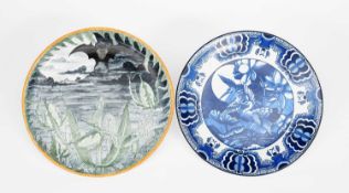 Frederick Rhead for Wood & Sons, A Mikado pattern wall charger