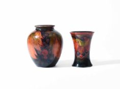 William Moorcroft (1872-1945) for Moorcroft Pottery, A Flambe Leaf and Berry vase, circa 1930
