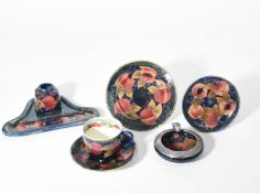 William Moorcroft (1872-1945) for Moorcroft Pottery, A Pomegranate inkwell/tray, circa 1920