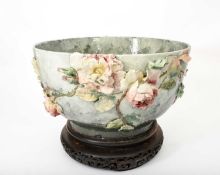 Félix Lafond (1851-1901) for Faïencerie de Gien A large earthenware bowl, circa 1880