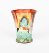 Clarice Cliff (1899-1972) A Forest Glen pattern vase
