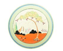 Clarice Cliff (1899-1972) A Tulips pattern charger