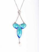 Gourdel Vales and Co. An Arts and Crafts silver and enamel bracelet, 1908