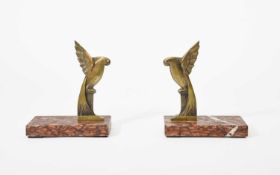 Léon Charles Perrin (1886-1978) A pair of Art Deco bookends, circa 1920