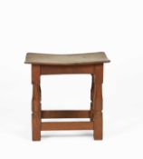 Wilf Hutchinson (1936-2013) A Squirrelman oak stool