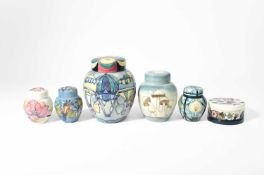 Jeanne McDougall for Moorcroft Pottery, A Balloons ginger jar and cover, 1998