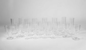 Carlo Moretti (1934-2008)A set of twenty Asymmetric drinking glasses, designed in 1986