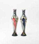Kerry Goodwin for Moorcroft, A pair of Spirit of the Season vases, 2012