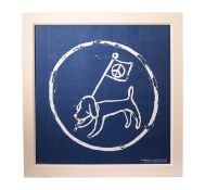 Yoshitomo Nara (b.1959) Peace Dog (blue)