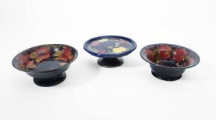 William Moorcroft (1872-1945) for Moorcroft Pottery, A Pomegranate tazza, circa 1930