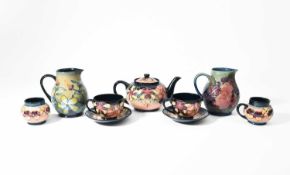 Rachel Bishop for Moorcroft; An Oberon tea set, 1993