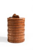 Robert Thompson of Kilburn (1876-1955) A Mouseman jar and cover, circa 1940