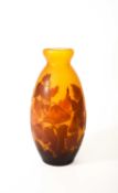 Émile Gallé (1846-1904) A large cameo glass vase