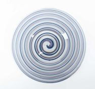 Björn Weckström (b.1935) for Nuutajärvi Notsjö A large glass charger, 1972
