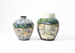 Beverley Wilkes for Moorcroft, A Kerala vase, 1998