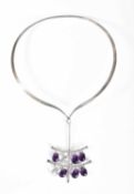 Vivianna Torun Bülow-Hübe (1927-2004) for Georg Jensen A silver necklace and pendant