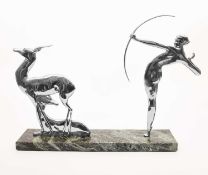 In the manner of Michel Decoux (1837-1924) Diana and the Antelopes