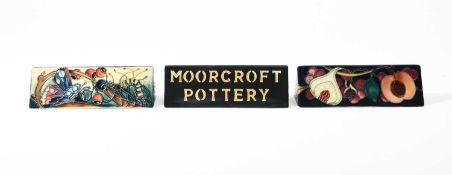 Emma Bossons for Moorcroft, A Moorcroft Pottery display sign, 2002