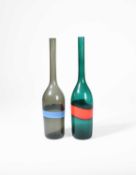 Fulvio Bianconi (1916-1996) for Venini; Two Fasce Orizzontali bottles