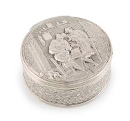 An 18th century Dutch silver tobacco box,